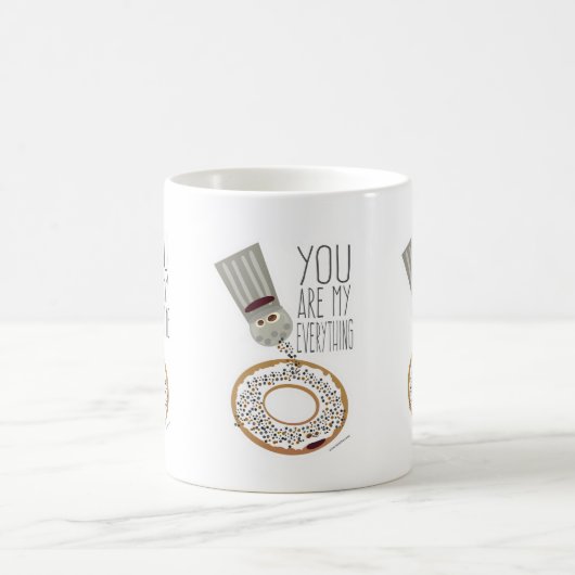 漫画あなたが私のすべてのベーグルの調味料である コーヒーマグカップ (中央)
