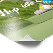 漫画うさぎイースターエッグの近くに立つ フォトプリント            (角)