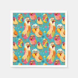 漫画おもしろいお洒落抽象芸術 スタンダードカクテルナプキン