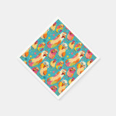 漫画おもしろいお洒落抽象芸術 スタンダードカクテルナプキン (角)