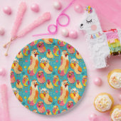 漫画おもしろいお洒落抽象芸術 ペーパープレート (パーティー)