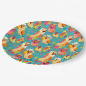 漫画おもしろいお洒落抽象芸術 ペーパープレート (アングル)