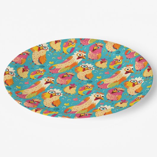 漫画おもしろいお洒落抽象芸術 ペーパープレート (アングル)