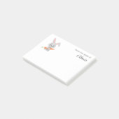 漫画おもしろいかわいいウサギのニンジン ポストイット (アングル)