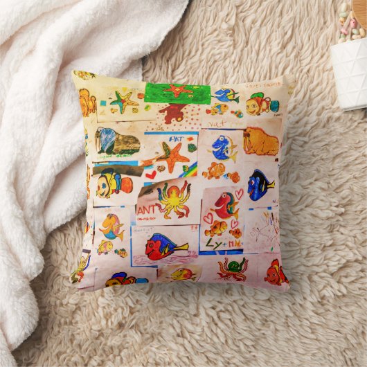 漫画おもしろいかわいいトレンディー違うシール クッション (ブランケット)