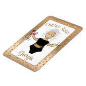 漫画おもしろいことわざブラウンアダートレディークルーズドア マグネット (左側)