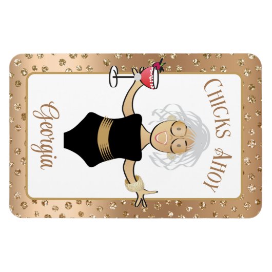 漫画おもしろいことわざブラウンアダートレディークルーズドア マグネット (横)