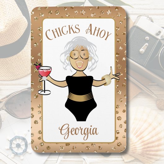 漫画おもしろいことわざブラウンアダートレディークルーズドア マグネット