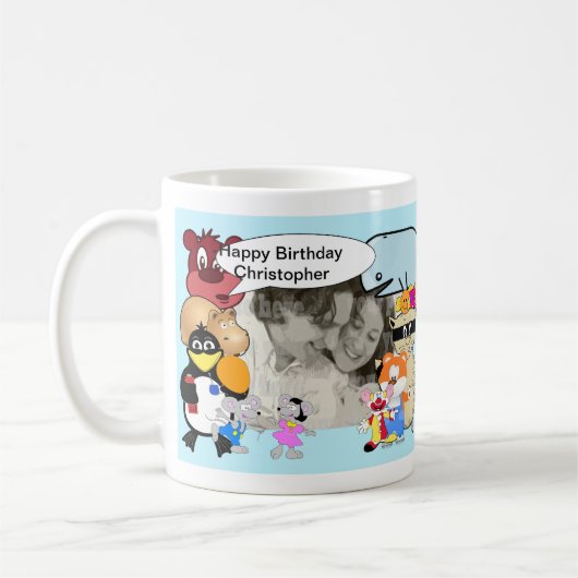 漫画おもしろいで写真を追加 コーヒーマグカップ (左)