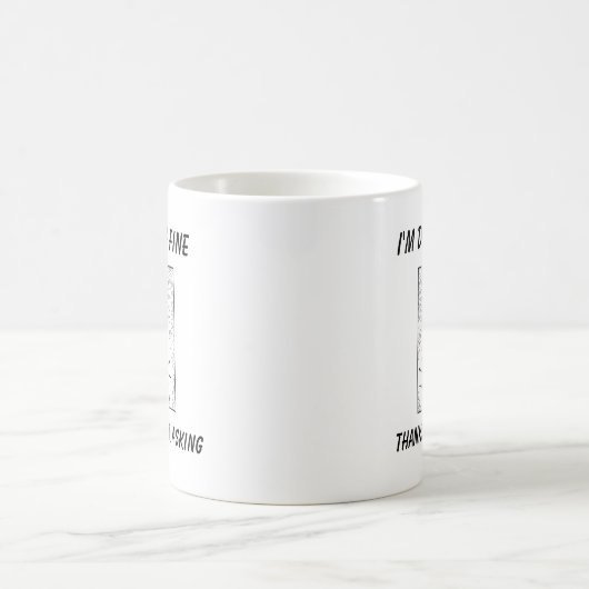 漫画おもしろいのウサギ「私がやっている素晴らし」 コーヒーマグカップ (中央)