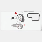 漫画おもしろいのカップル SAMSUNG GALAXYケース (裏面横)