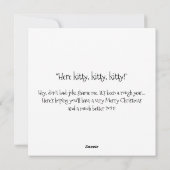 漫画おもしろいのクリスマスロビン シーズンカード (裏面)