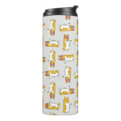 漫画おもしろいのコーギ模様 タンブラー (回転左)