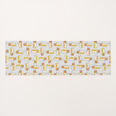 漫画おもしろいのコーギ模様 ヨガマット (裏面(横))