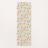 漫画おもしろいのコーギ模様 ヨガマット (正面)