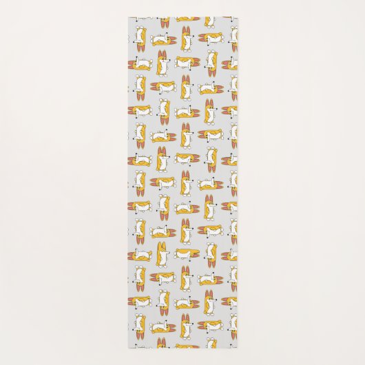 漫画おもしろいのコーギ模様 ヨガマット (裏面)