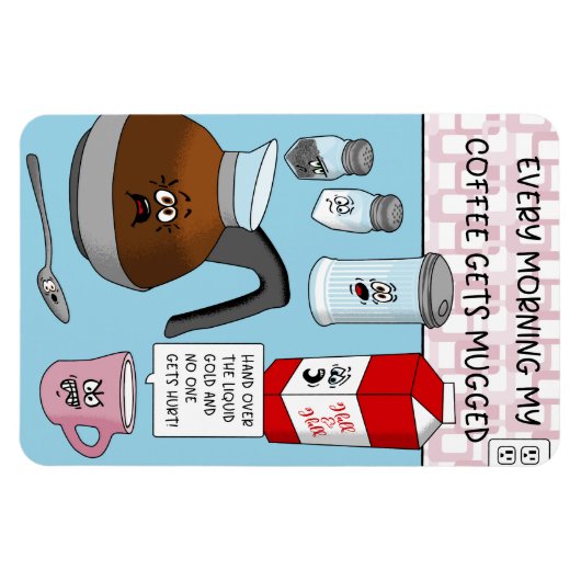 漫画おもしろいのコーヒーパン マグネット (横)