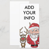 漫画おもしろいのサンタとルドルフ (正面/裏面)