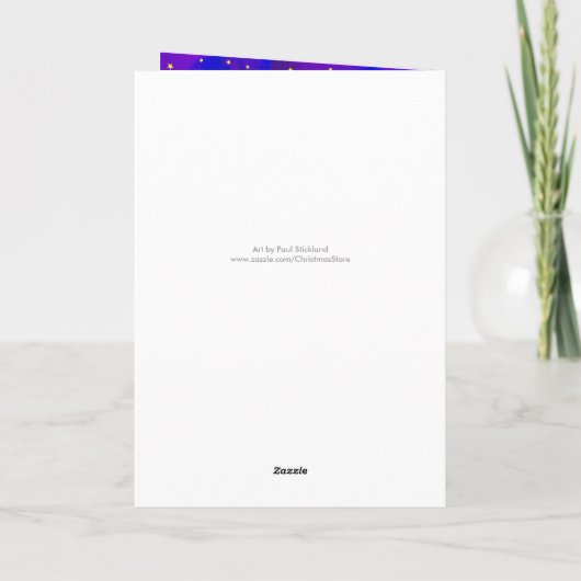 漫画おもしろいのサンタまたは父のクリスマス シーズンカード (裏面)