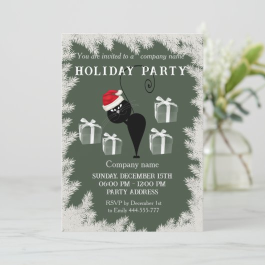 漫画おもしろいのサンタ猫の休日パーティー企業の 招待状 (スタンド正面)