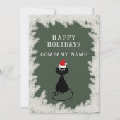 漫画おもしろいのサンタ猫の休日パーティー企業の 招待状 (裏面)