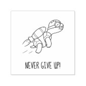 漫画おもしろいのジェットパックやる気を起こさせる亀 セルフインキングスタンプ (デザイン)