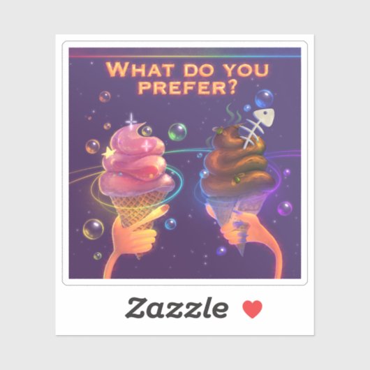 漫画おもしろいのステッカーのアイスクリームやる気を起こさせる シール (シート)