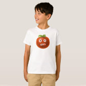 漫画おもしろいのトマトキッズ Tシャツ (正面フル)