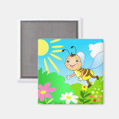 漫画おもしろいのハチ マグネット (正面/裏面)