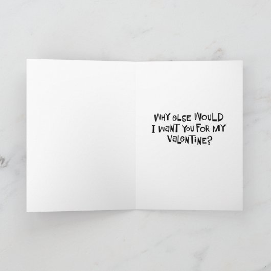 漫画おもしろいのバレンタイン シーズンカード (内部)