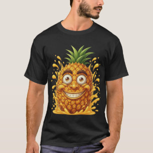 漫画おもしろいのパイナップルのパッシング・ジュース Tシャツ