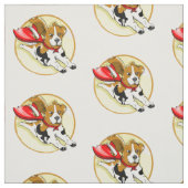 漫画おもしろいのビーグル犬 ファブリック (見本)