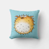 漫画おもしろいのフグデザイン クッション (正面)