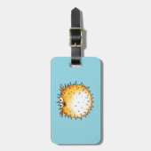 漫画おもしろいのフグデザイン ラゲッジタグ (正面縦)