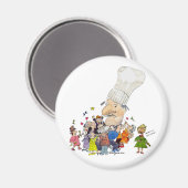 漫画おもしろいのフランスの料理人 マグネット (正面/裏面)