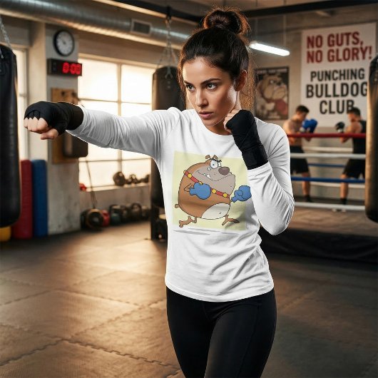 漫画おもしろいのブルドッグボクサー犬 Tシャツ