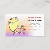 漫画おもしろいのペットシッターとウォーカーの名刺 名刺 (正面)