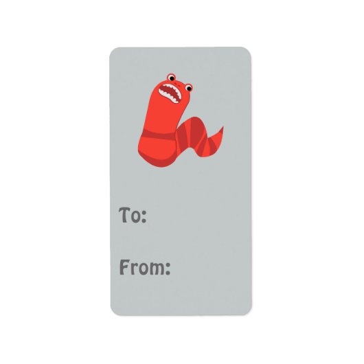 漫画おもしろいのモンゴル死の虫 ラベル (正面)