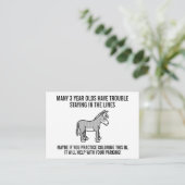 漫画おもしろいのロバの悪い駐車チケット アドバイスカード (スタンド正面)