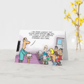 漫画おもしろいの原子力が安全 カード (黄色い花)