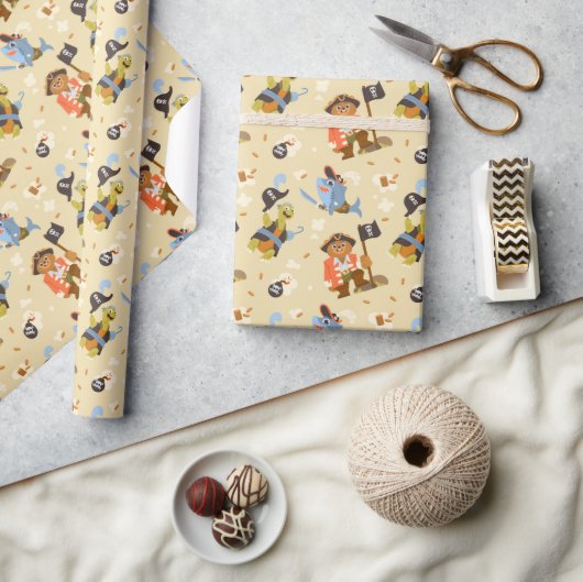 漫画おもしろいの海賊 ラッピングペーパー (クラフト)