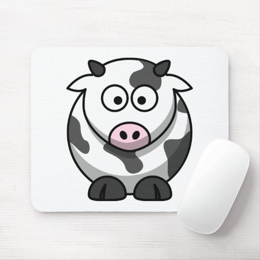 漫画おもしろいの牛かわいい動物 マウスパッド (マウス)