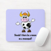 漫画おもしろいの牛はマウスが上にあるべきでない マウスパッド (マウス)