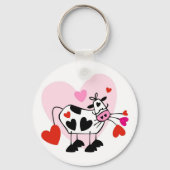 漫画おもしろいの牛不機嫌愛 キーホルダー (正面)