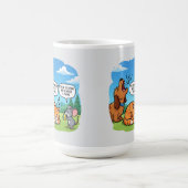 漫画おもしろいの犬、猫、マウス コーヒーマグカップ (中央)