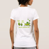 漫画おもしろいの生き物St. Paddys Day T Shirts Tシャツ (裏面)