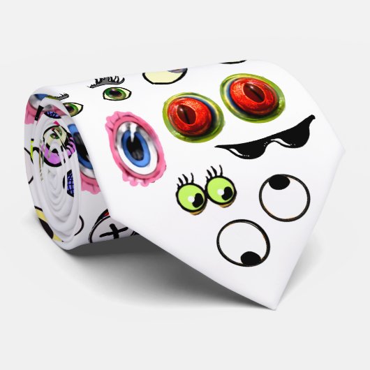 漫画おもしろいの目と眼球ノベルティネクタイ ネクタイ (ロール)