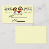 漫画おもしろいの結婚プレイスカード プレイスカード (正面/裏面)