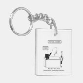 漫画おもしろいの給与ユーモアのキーチェーン キーホルダー (正面左)