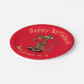 漫画おもしろいの誕生日をパーソナライズされた殴る ペーパープレート (アングル)